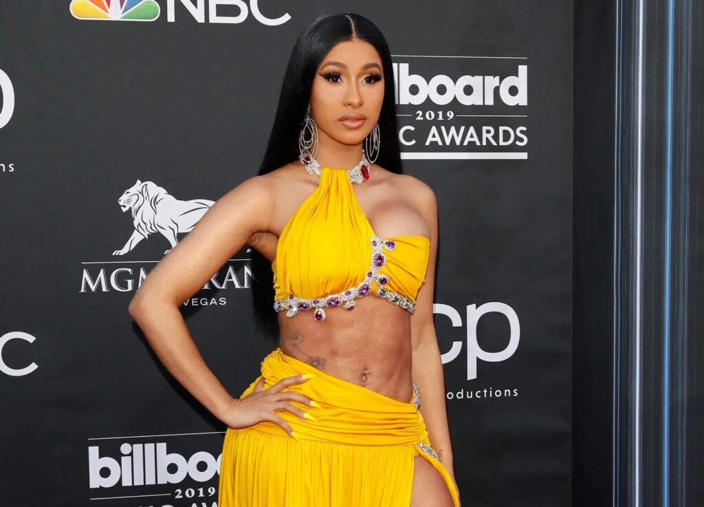 celebrities with chin liposuction cardi b