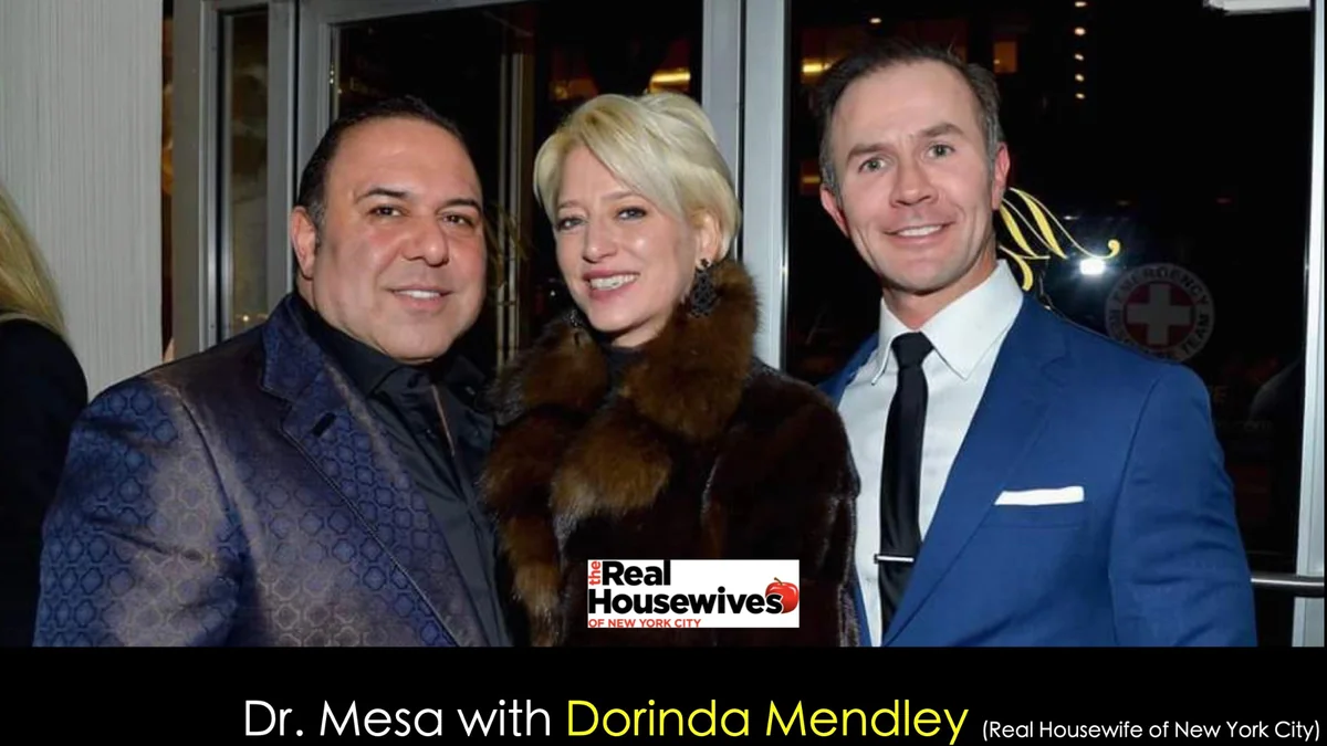 Dr. John Mesa, MD with Dorinda Medley - Discreet Plastic Surgeon New York City