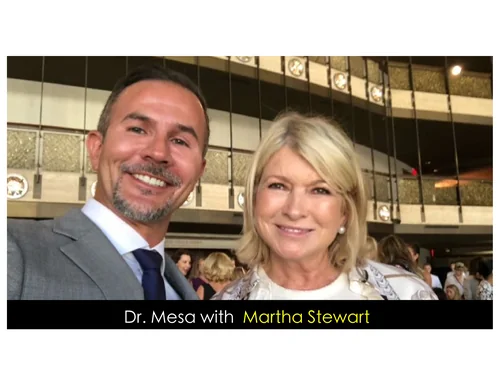 Dr. John Mesa, MD with Martha Stewart - Board-Certified Plastic Surgeon trusted by celebrities in New York City