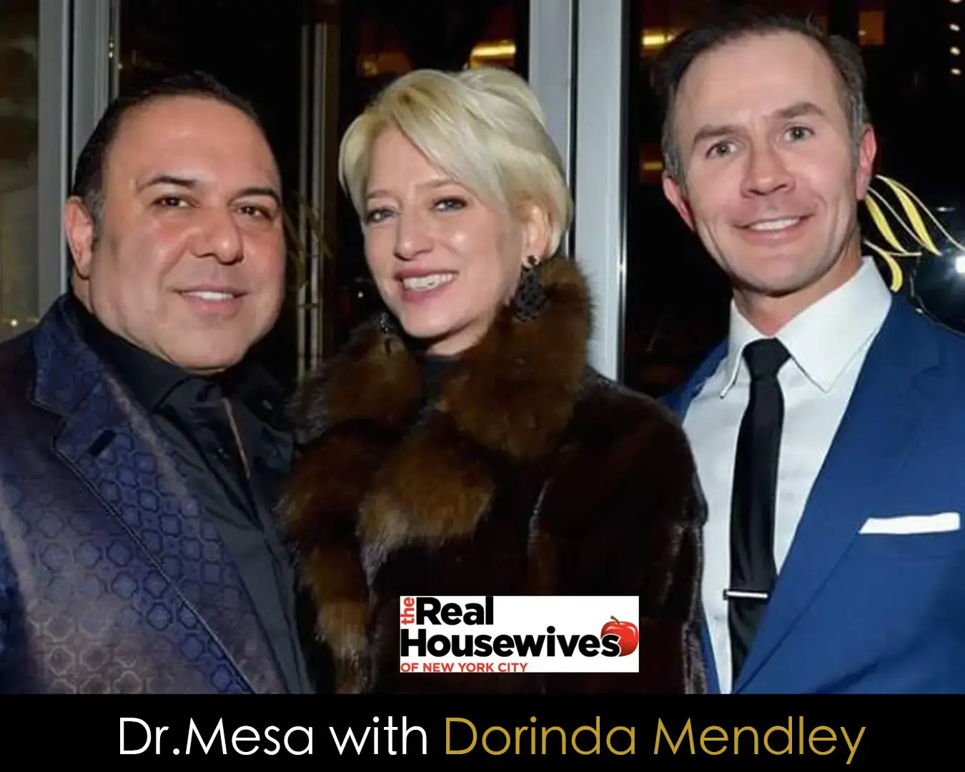 Dr. John Mesa with Dorinda Medley at a New York City event.