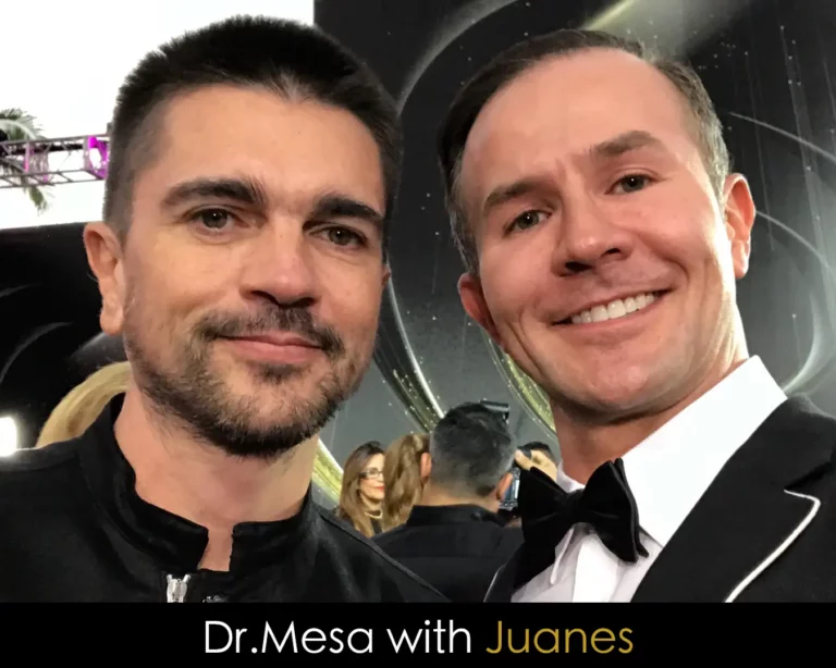 Dr. John Mesa with Latin Grammy Award Winner, Juanes