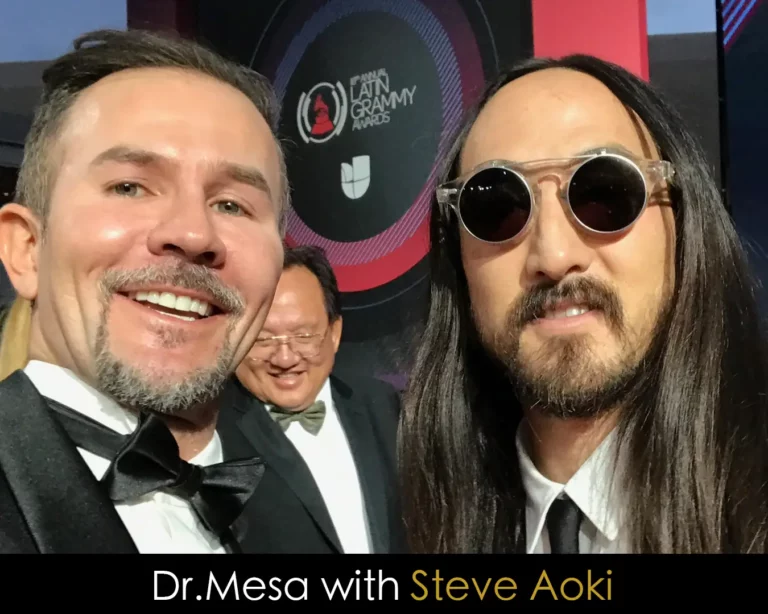 Dr. John Mesa with Steve Aoki