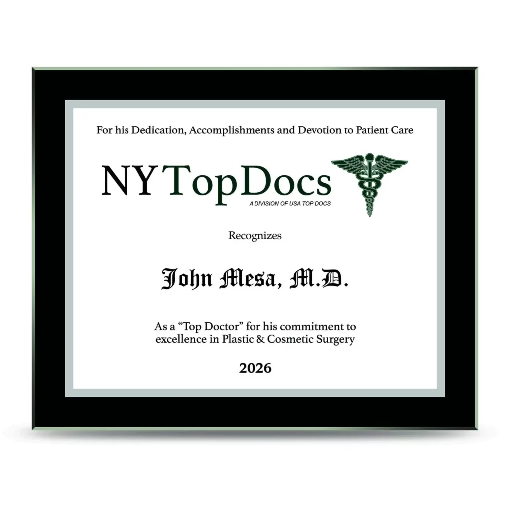 Dr. John Mesa's Top Doc Award 2026 in New York City